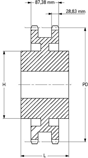 Звездочка PHS 32B-2C76